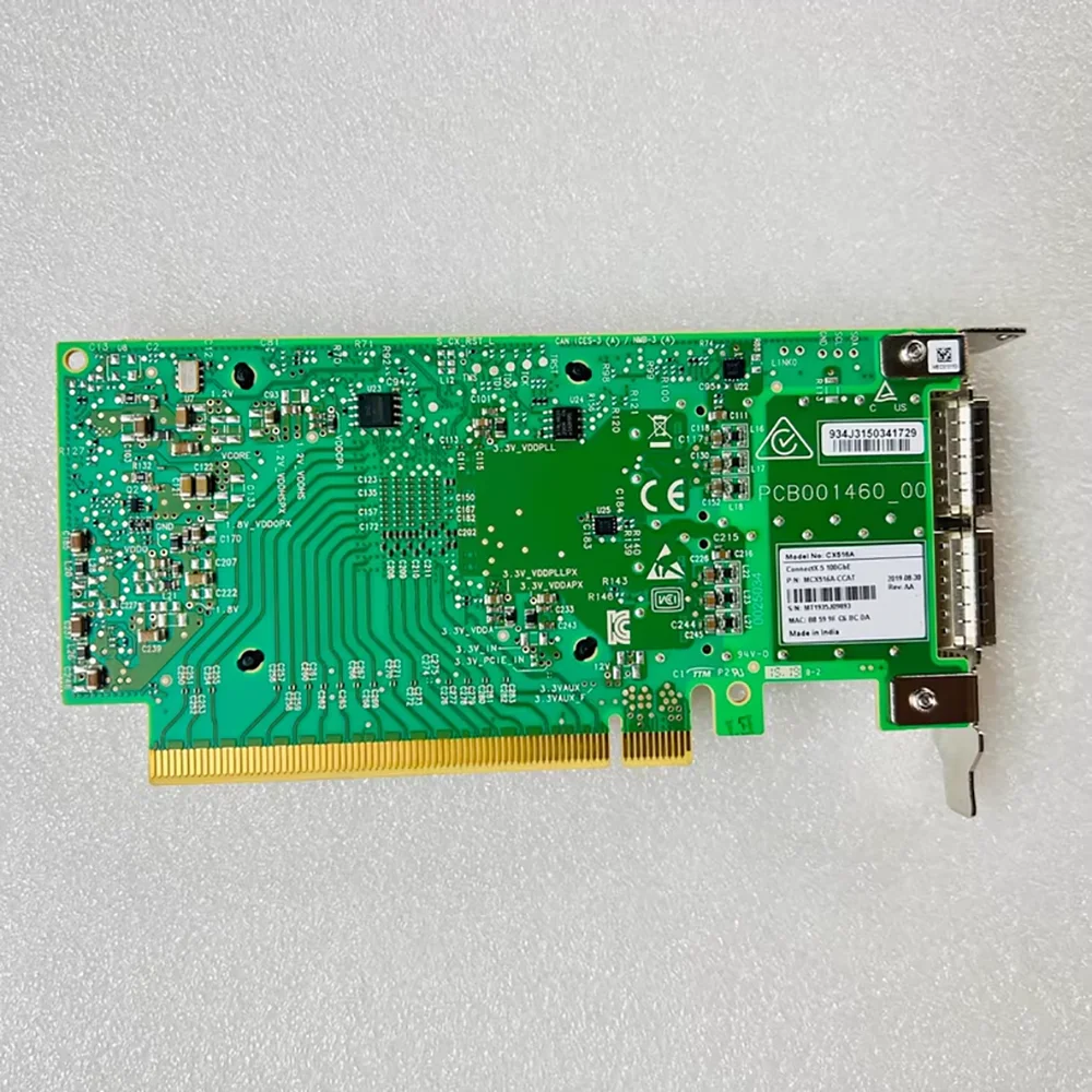 100Gb Dual-port Gigabit Fiber Network Card MCX516A-CCAT