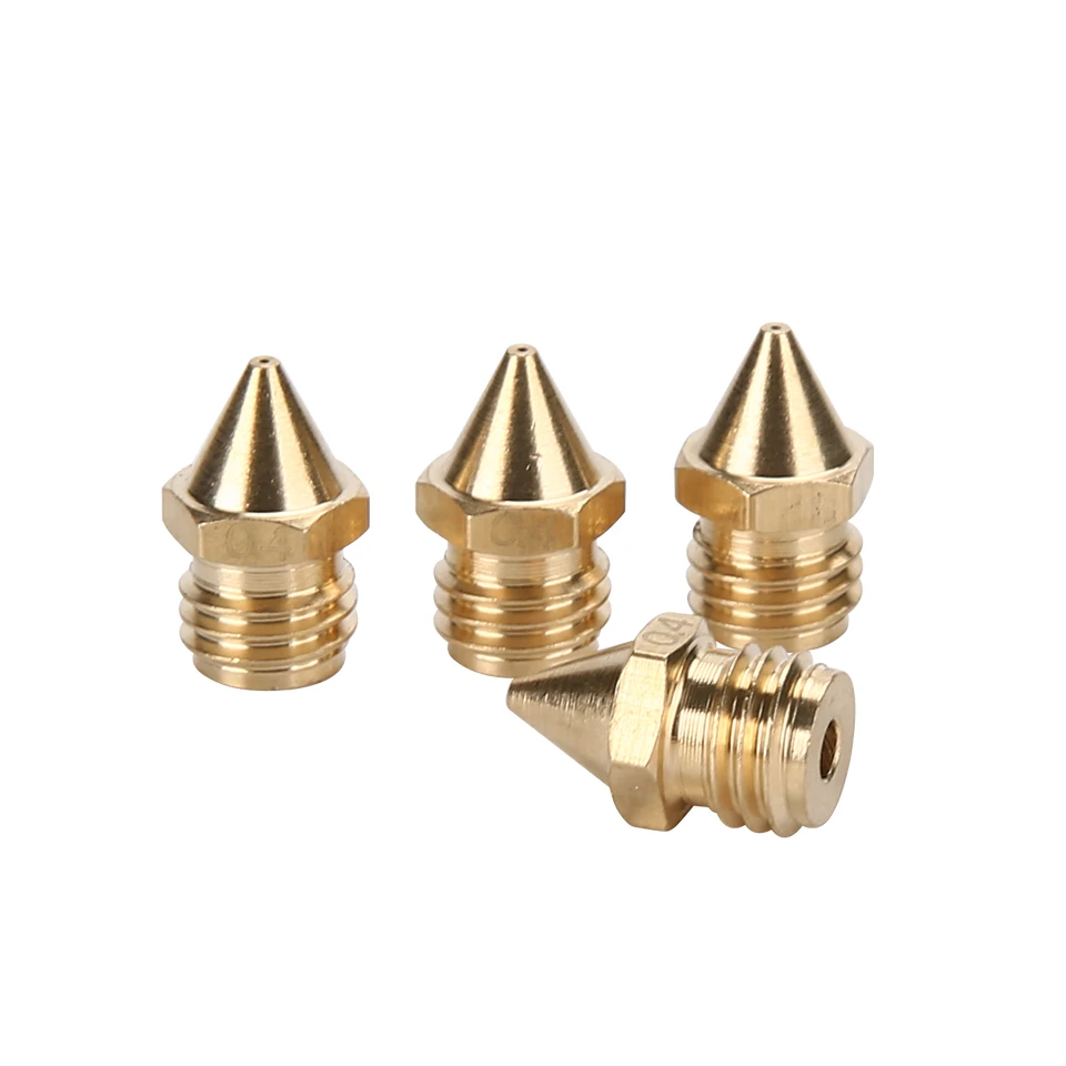 

5pcs M7 Brass 2 In 1 Out 0.4mm Nozzles for Geeetech A10M, A20M, A30M, A10T, A20T, A30T, Creality CR-X/ CR-X Pro 3D Printer