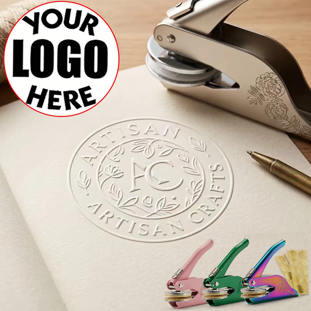 Personalized Book Embossers Custom LOGO Book Embosser Stamps From the Library / Envelope Party Invitation Embossing Stamps DIY