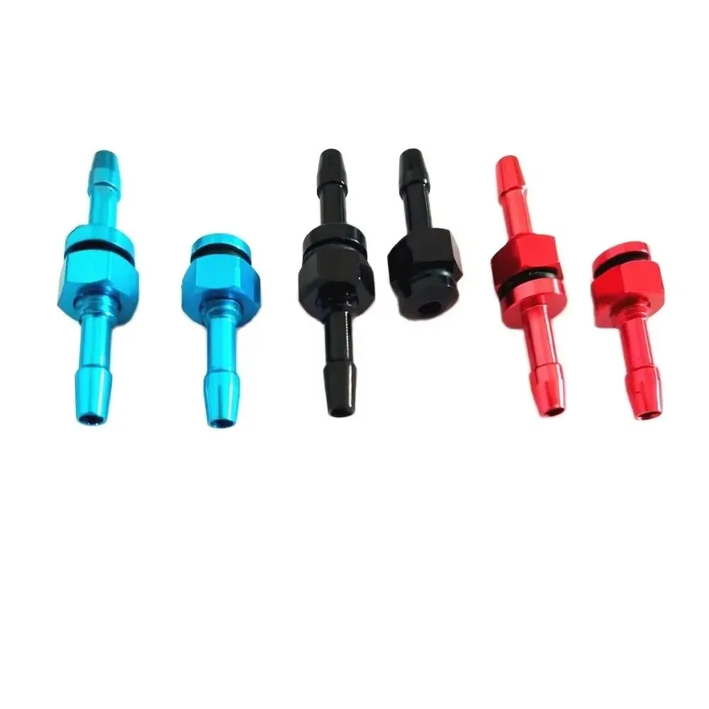 ブルー/シルバーノズル長さ32mm/長さ20.8mm M6ネジリモコン船燃料ノズルは3X5/4X7mmパイプに適用されます