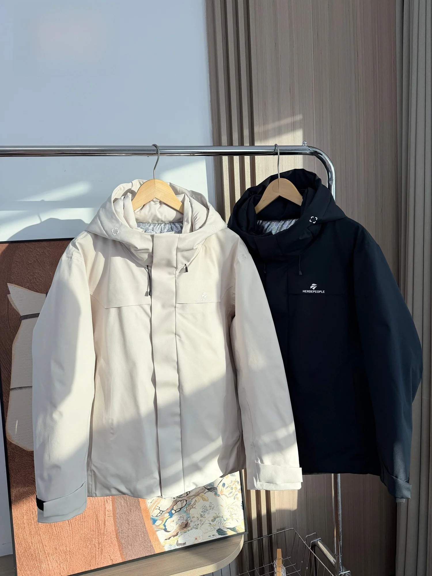 

Мужская зимняя пуховая куртка для активного отдыха с капюшоном, 90% пуха, водонепроницаемая, ветрозащитная, теплая, с длинными рукавами, на молнии, свободного кроя