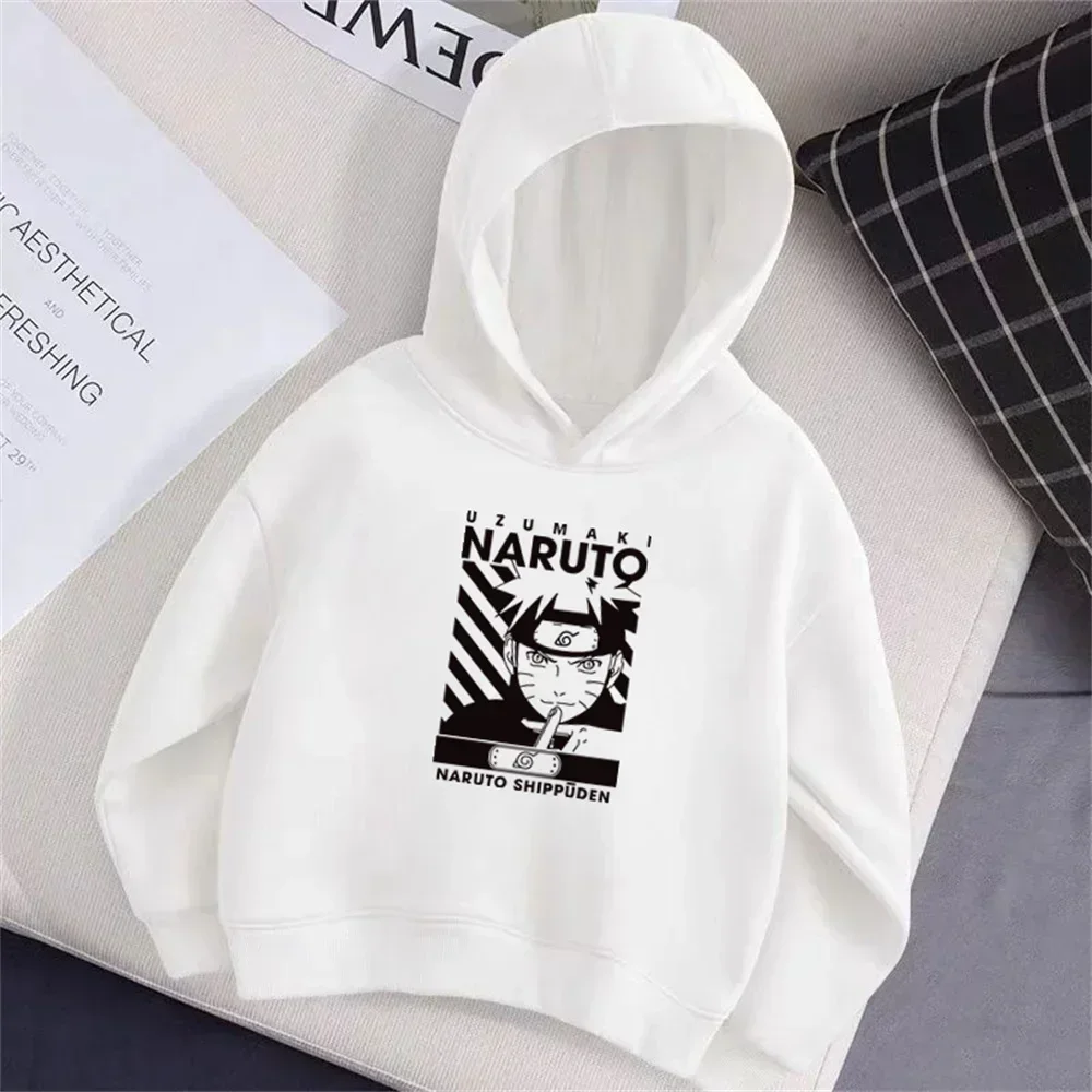

Naruto anime children's printed hoodie cartoon Spring and Autumn children's fashionable casual hoodie loose top