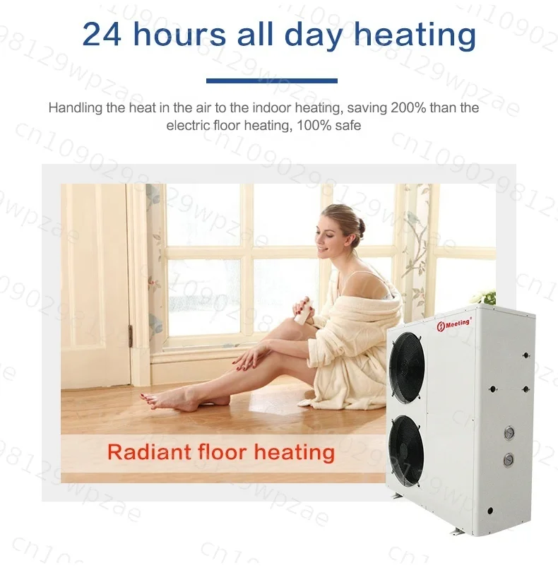 WIFI Controller RS485 Air Source Monoblock Heat Pump Air to Water Heating System 21KW