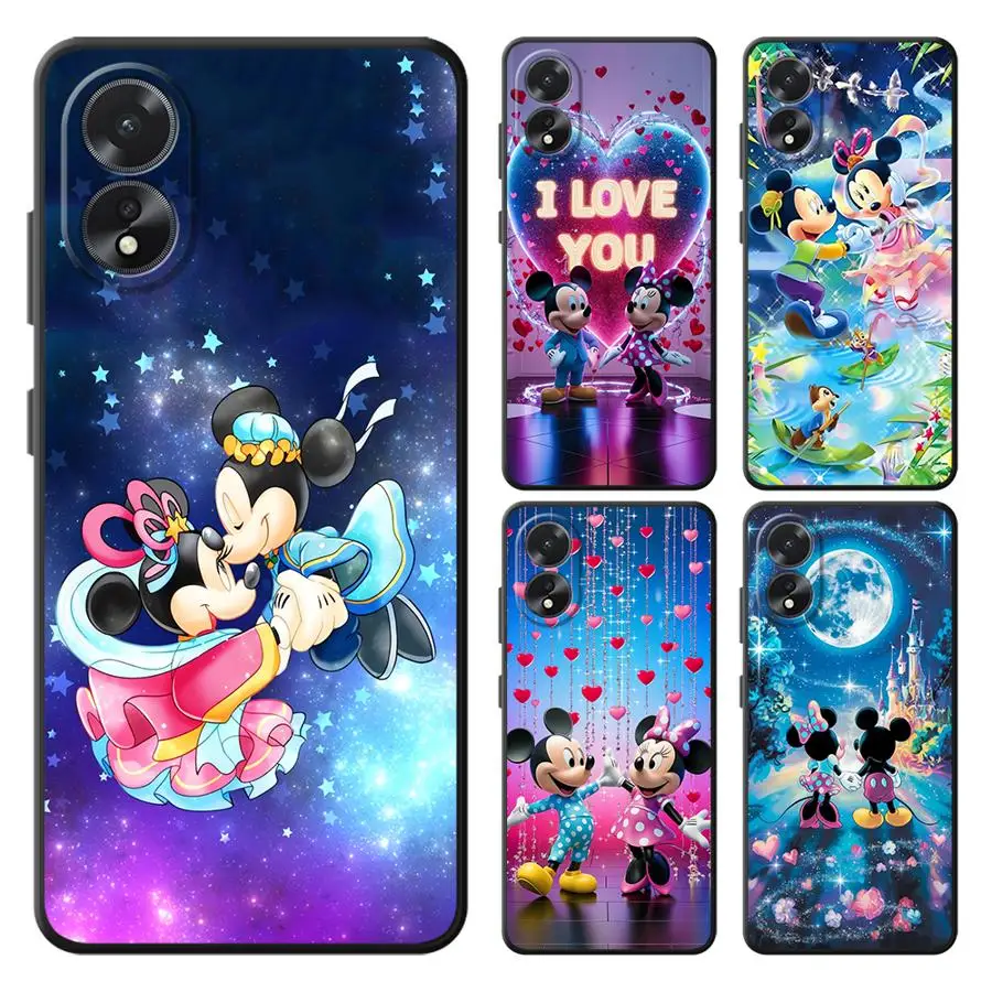 Mickey And Minne Soft Back Phone Cover Case for Oppo A3 A54 A16 A33 A71 A15 A32 A9 A38 A11 A37 A17 A32 A73 A5 A53 A18 A31 A72