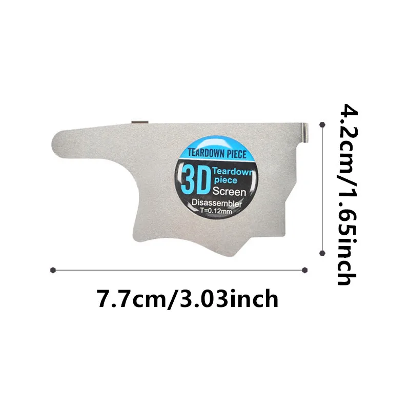 1/2Pcs TE-024 3D Ultra-Thin Stainless Steel Card Disassembling for Mobile phone LCD Screen Sheet 0.12MM Opening Tools