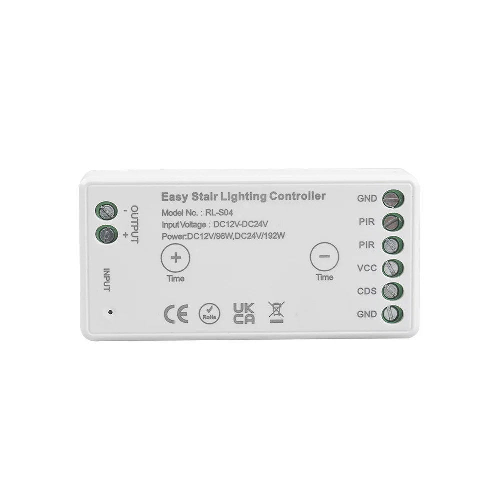 WiFi Tuya APP DC 12V 24V 8A Controller di illuminazione per scale a LED facile con sensore di luce diurna a movimento umano a infrarossi PIR