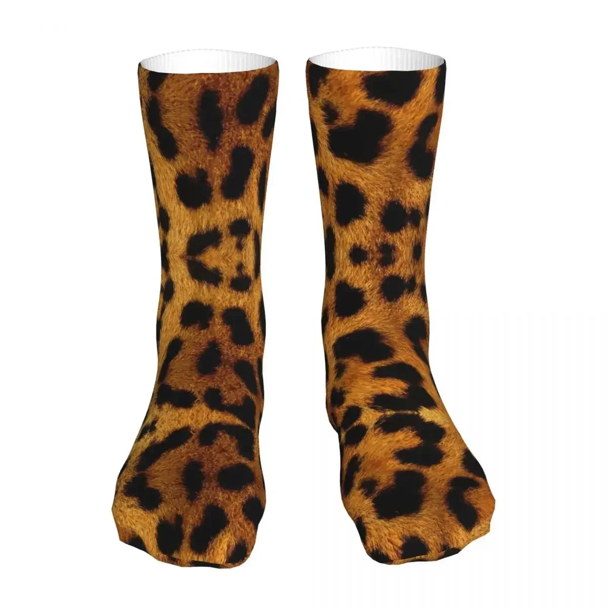 Leopard Spot Pattern Socks Men's Women's Polyester Casual  Crazy Spring Summer Autumn Winter  Gift