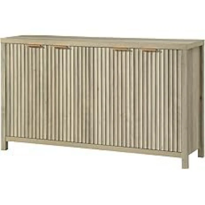 

Groove Locker Counter Large Sideboard with Adjustable Shelf Multifunctional Decorative Cabinet