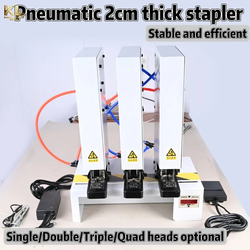 280 Staples/Minute Single/Dual/Triple/Quad Head Options Customizable Heads Office Use Electric 2CM High-Speed Metal Stapling