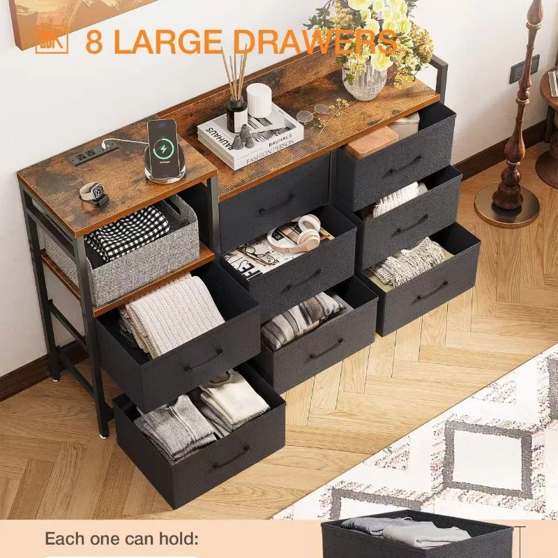 Iron and wood combined floor-to-ceiling eight-grid storage rack, US-standard bucket cabinet storage rack with socket