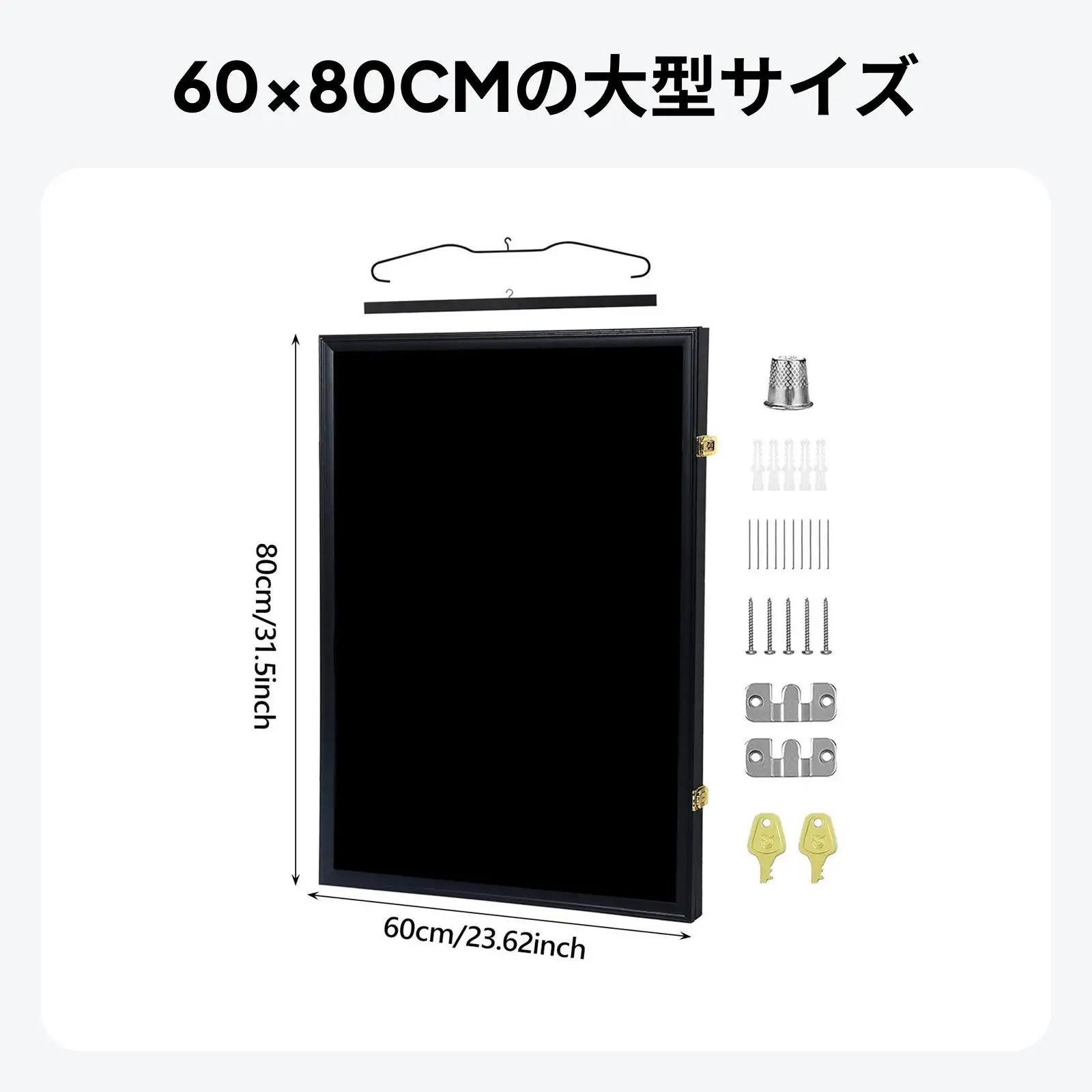 Sports Jersey Frame Shadow Box Acrylic Panel 60x80cm Wall Mount Uniform T-shirt Organizer for Hockey Soccer Multifunctional