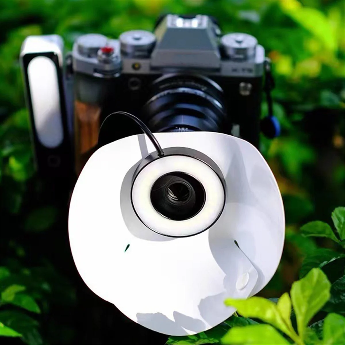 A26P 7W LED Ring Light 67mm Ściemnialne światło wypełniające do aparatów Sony Canon Nikon Fuji Uniwersalne narzędzia do fotografii makro