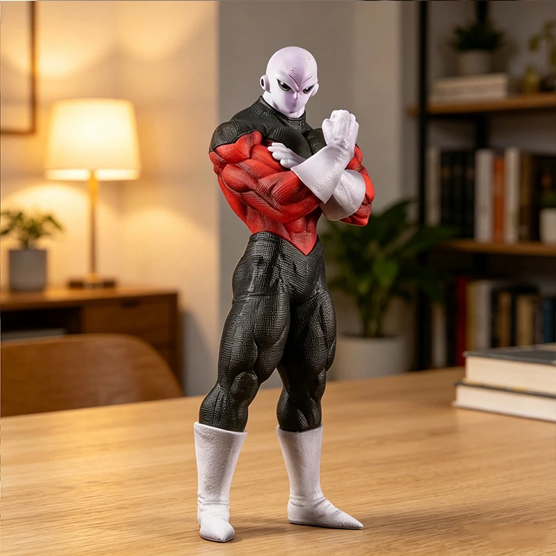 Neue Anime Dragon Ball Z Jiren Figur mit Drei Austauschbaren Händen, Volle Kraft Jiren PVC Actionfiguren Sammlermodell Spielzeug Geschenke