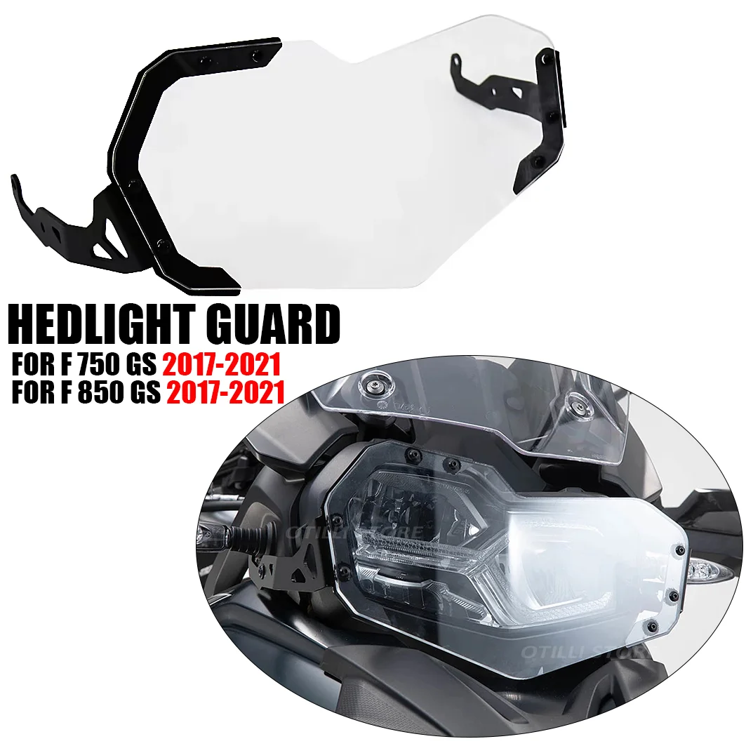 New Acrylic Grille Headlight Protector Guard Lense Cover Modification accessories  For BMW F750GS F850GS F 750 GS F 850 GS