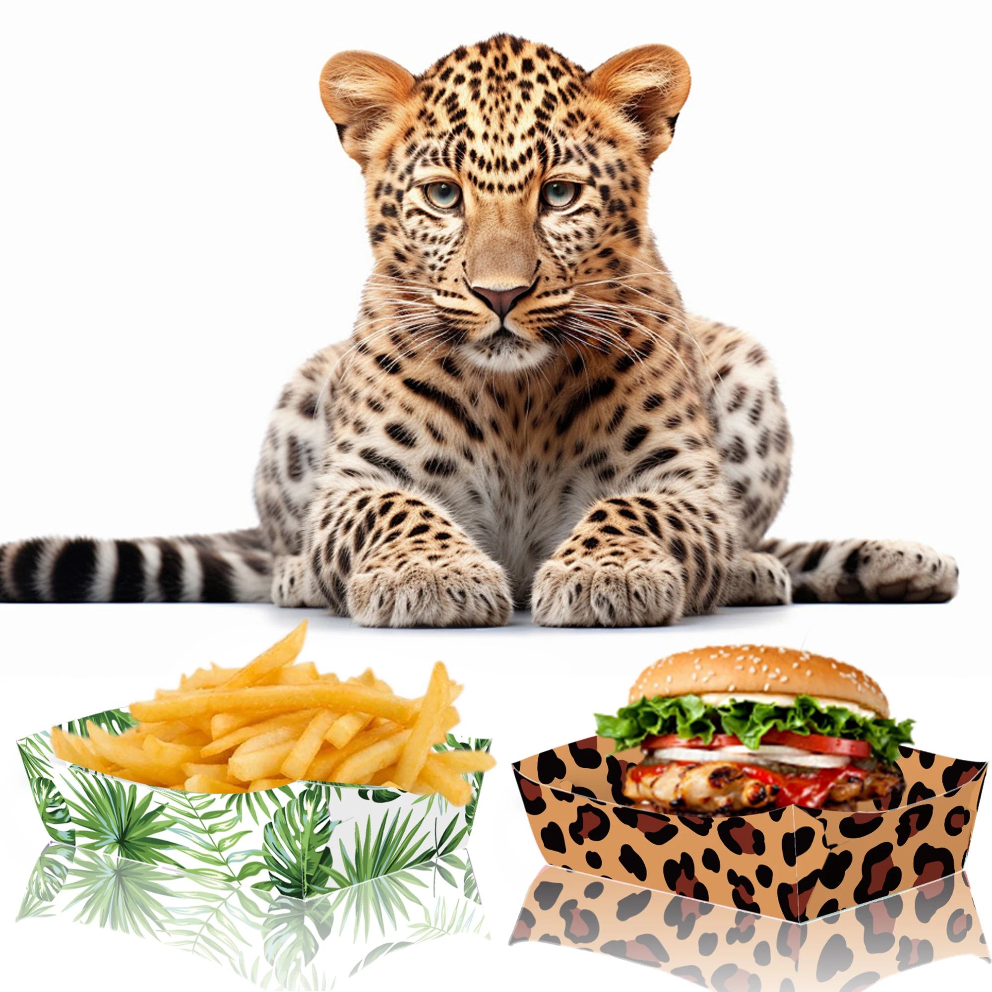 6-36pcs Jungle Safari Theme Fo - Food Snacks For Baby Shower ulasan dan harga
