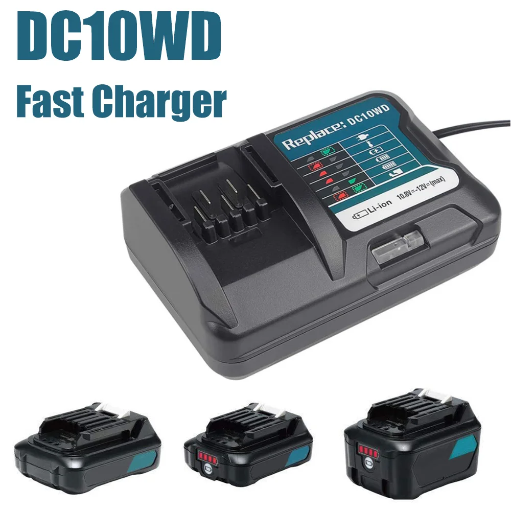 

for Makita 10.8V 12V Battery Charger For Makita DC10WD BL1016 BL1021B BL1041B FD05 3A Battery Charger EU/US Plug