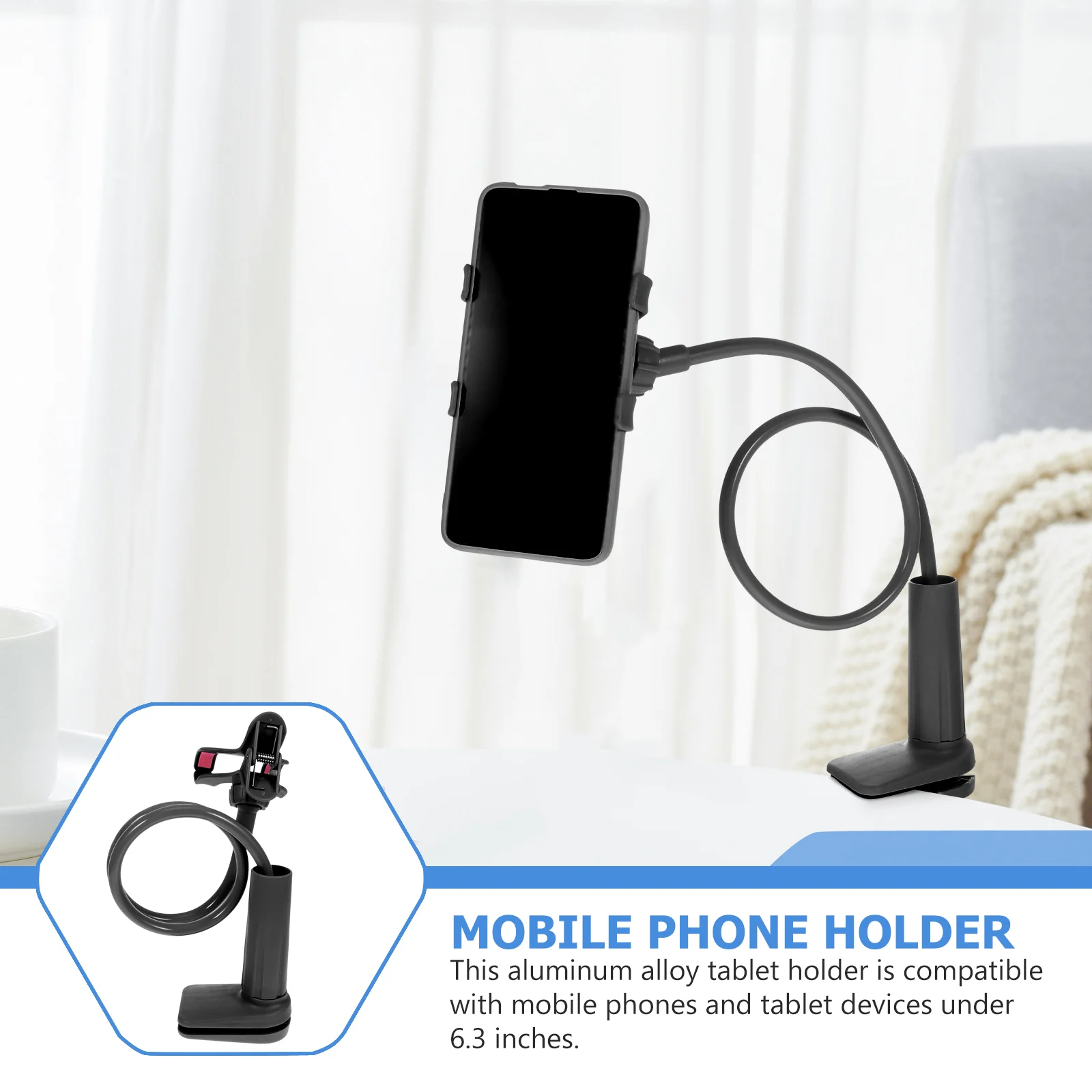 Mobile Phone Holder Accessories Smartphone Gadgets for Stand Lazy Bracket DIY Clamp Chain Flip Desktop Multifunction