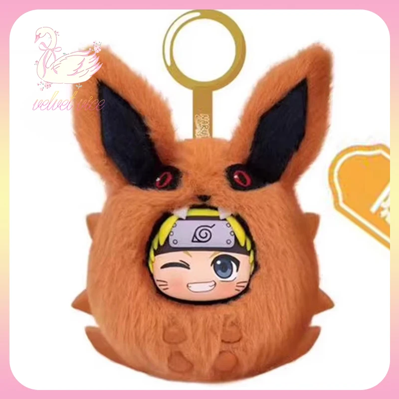 オリジナルエアキ疾風伝キュートビニールフェイスブラインドボックスVol.2ぬいぐるみペンダントうちはサスケアニメ周辺装飾コレクションギフト