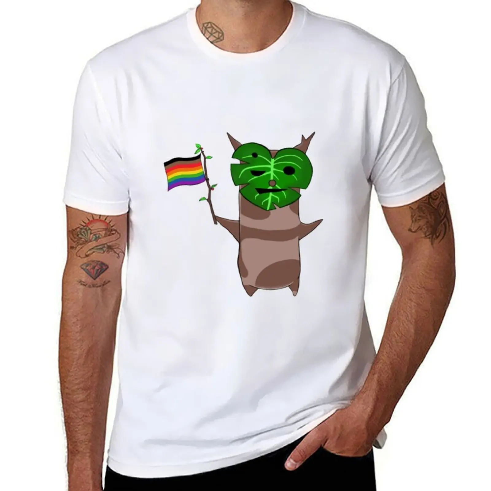 

BOTW Korok Rainbow Pride Flag T-Shirt t shirts for man pack white t shirt man luxury T-Shirt