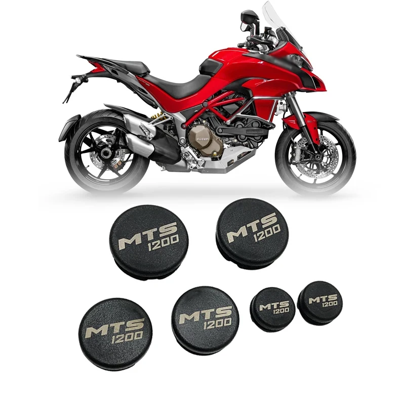 Fit For Ducati Multistrada 1200/S MTS1200 2010-2020 Motorcycle Accessories Frame Hole Cover Caps Plug Decorative Frame Cap Set