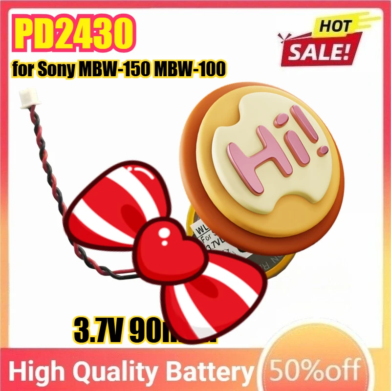 

3.7V 90mAh PD2430 Replacement Battery for Sony MBW-150 MBW-100 Bluetooth Watch