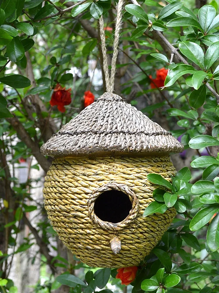 Outdoor courtyard resin creative bird's nest bird's nest villa garden landscape gardening decoration pendant ornaments