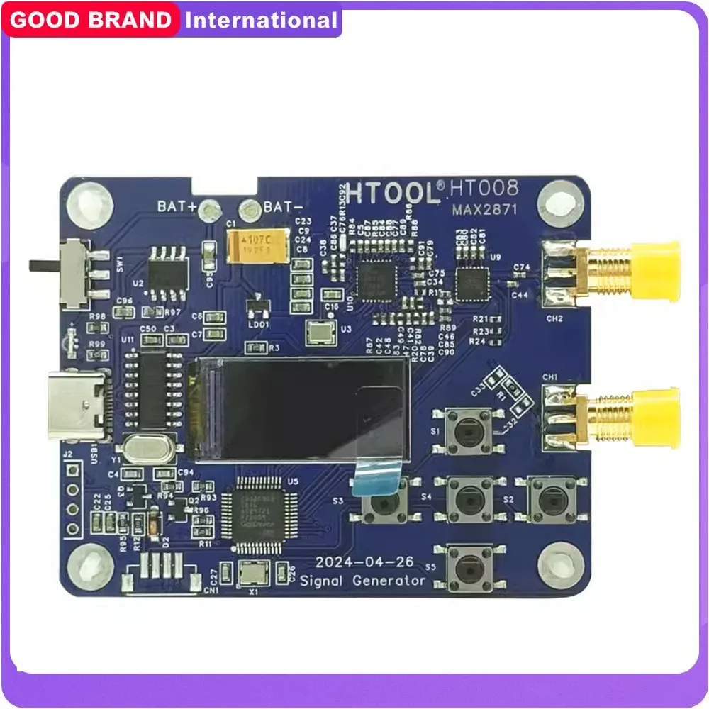 module-de-source-de-signal-max2870-235-6000m-module-de-source-de-signal-de-controle-serie-prise-en-charge-ch2-alimentation-25db
