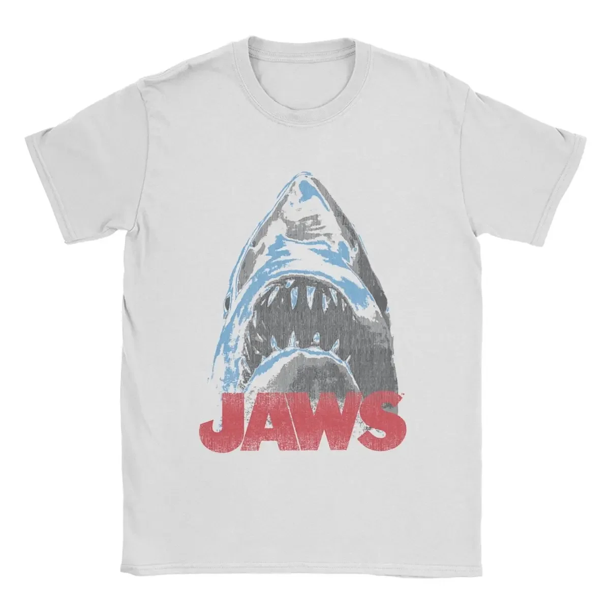 

Футболки Jaws From Below в винтажном стиле, универсальные повседневные футболки для мужчин и женщин, крутые футболки в стиле Харадзюку с короткими рукавами, хлопковые летние модные топы унисекс