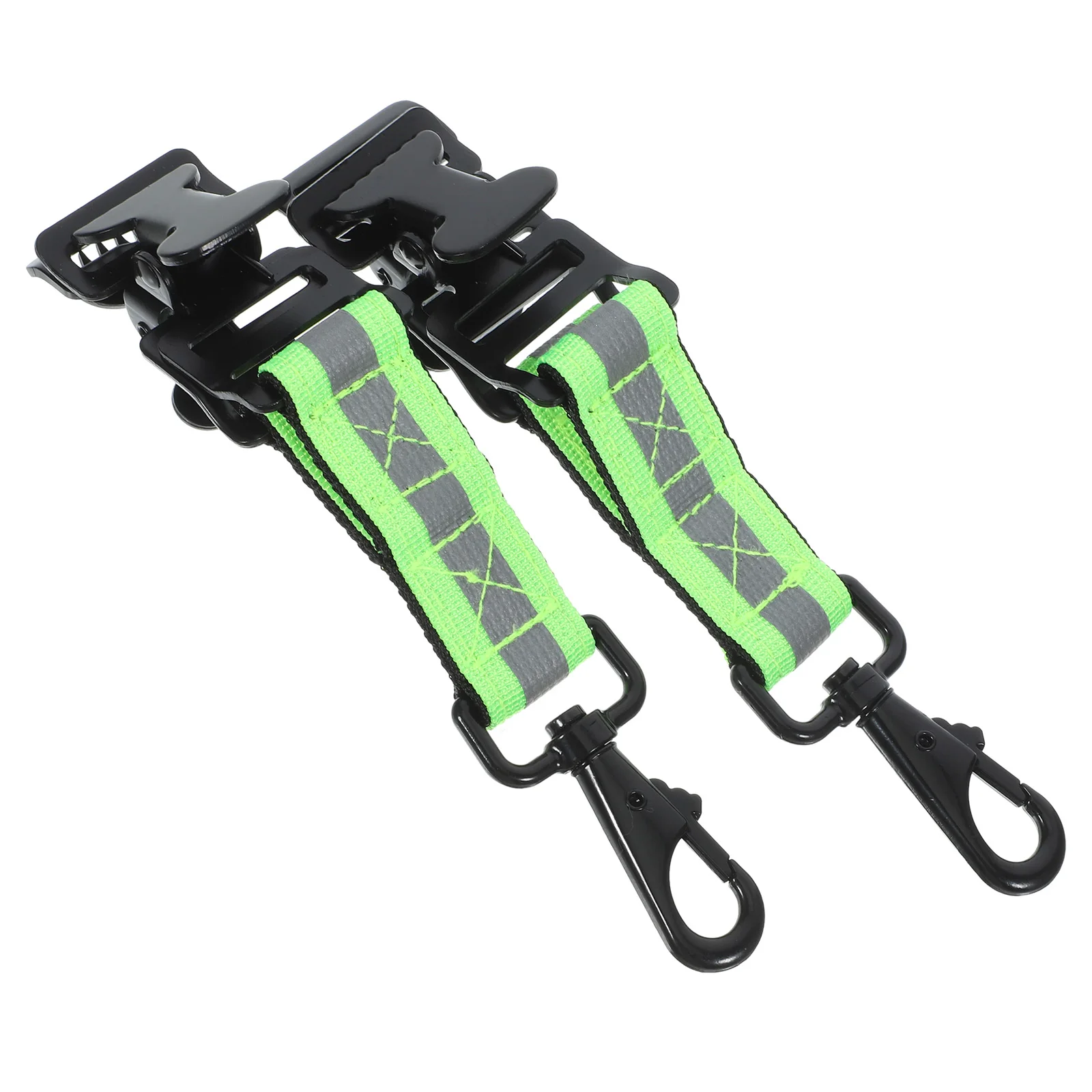 

2pcs Firefighter Glove Straps Snap Hook Holder Fixing Strap Durable Nylon Iron Lightweight Double Clasp For Construction Worker