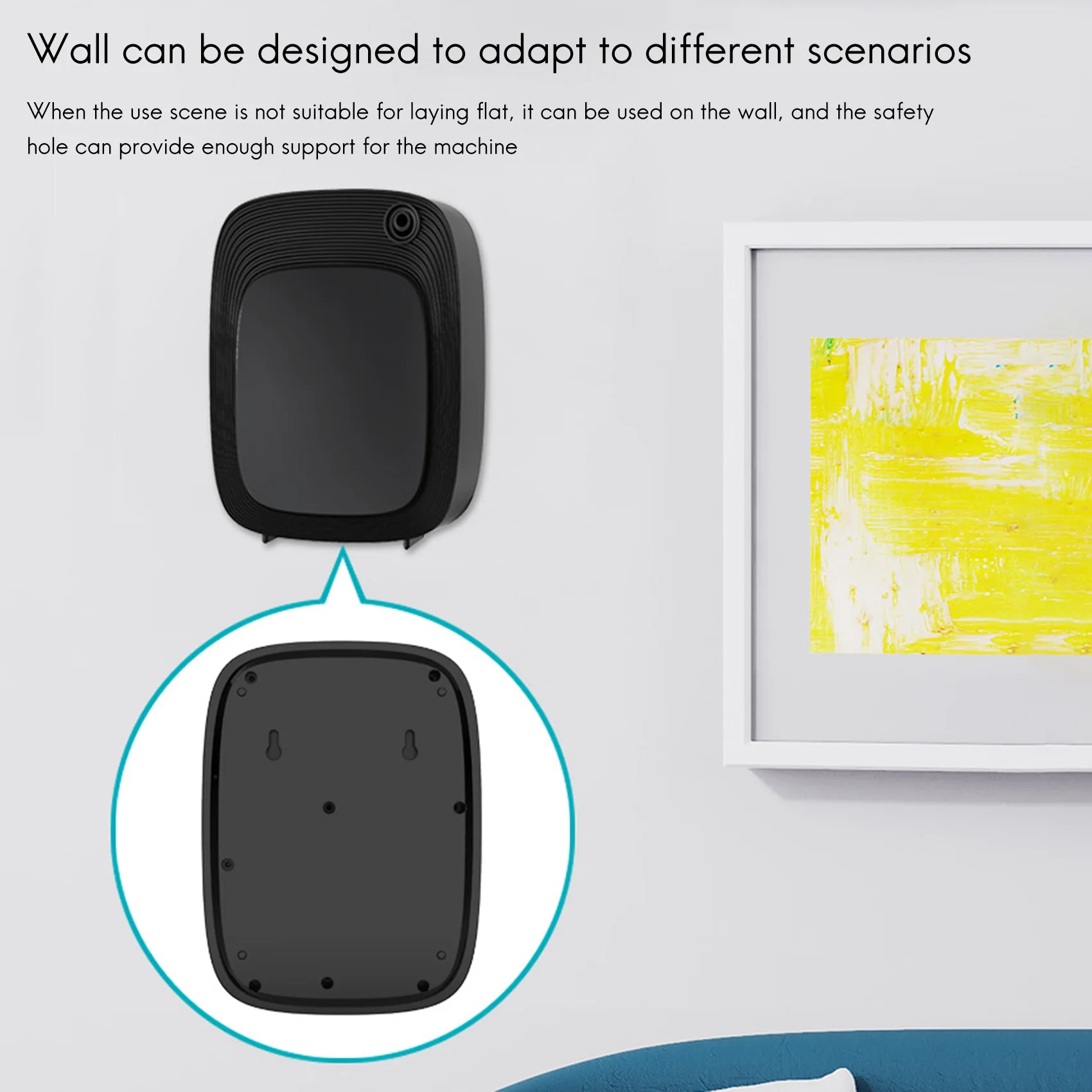 A94E-Electric Aroma Diffuser For Home Essentials Hotel Scent Machine Smart Air Fresheners Sprayer Household Office Black