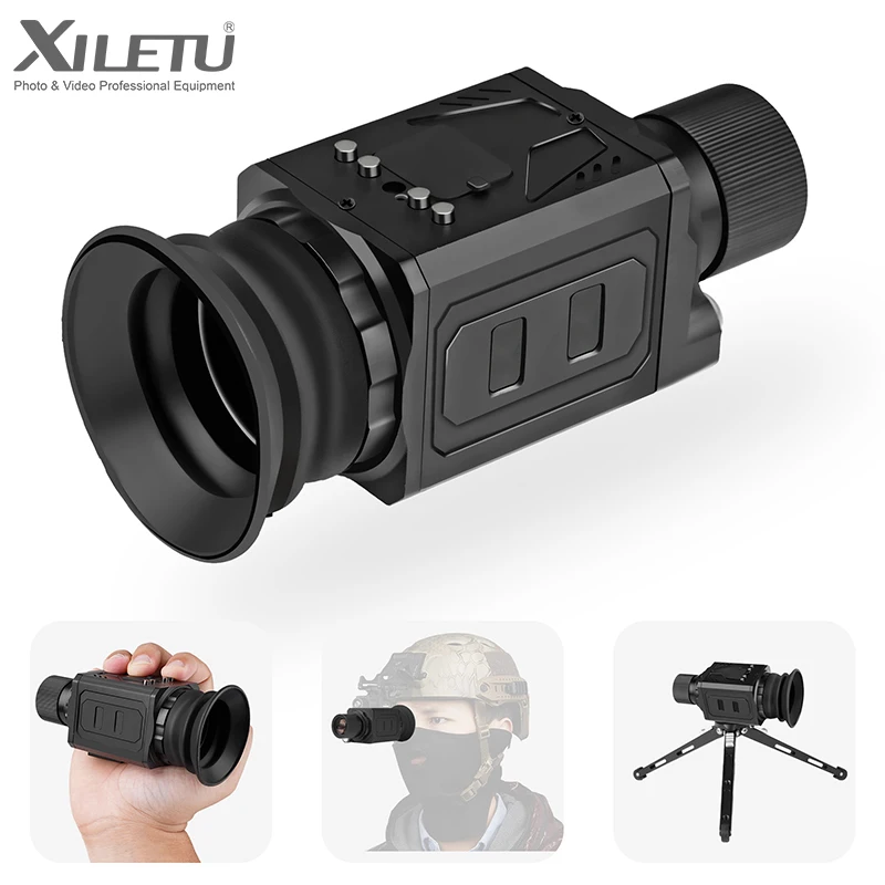 

XILETU Outdoor Hunting Monocular Telescope 800m Range, Thermal HD Night Vision with 7x Optical 4x Digital Zoom for Wildlife