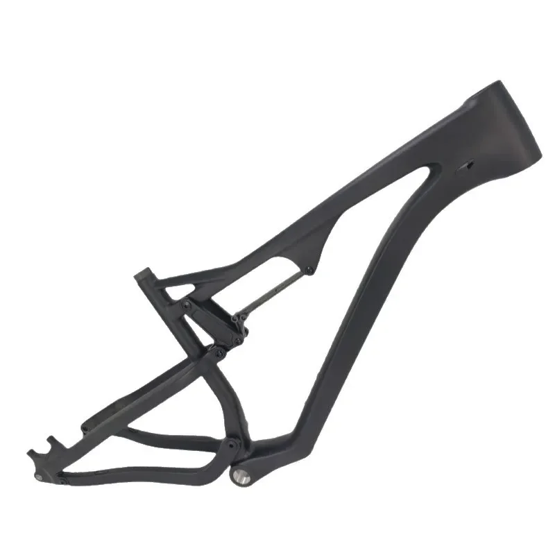 Carbon Fiber Mountain Shock Absorber Soft Tail Bicycle Frame 29 Inch, 142 Pillar Barrel Axle