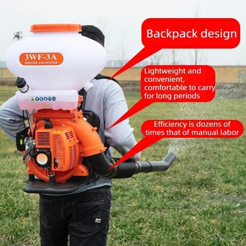 4 Stroke Oil Backpack Sprayer Duster Multi Function Agricultural Powder Granule Fertilizer Pesticide Spraying Machine