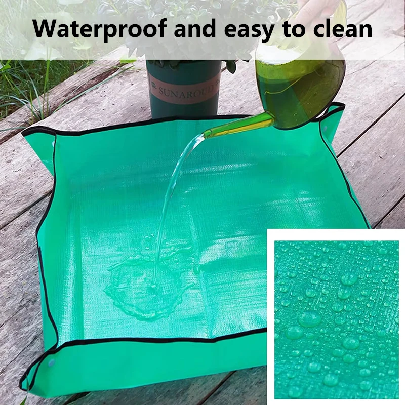 Plant Regeneration Mat Waterproof Transplant Mat Portable Square Foldable And Easy To Clean Succulent Transplant Mat