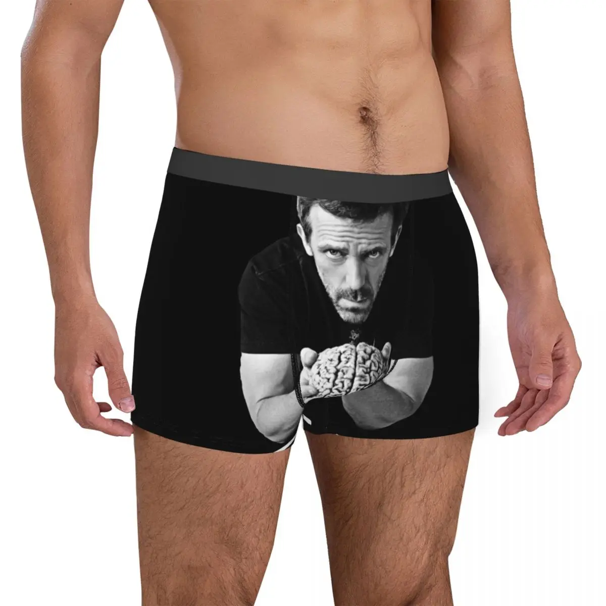 House MD Men Underwear Dr House Use it Boxer Shorts Panties Funny Soft Underpants for Homme S-XXL