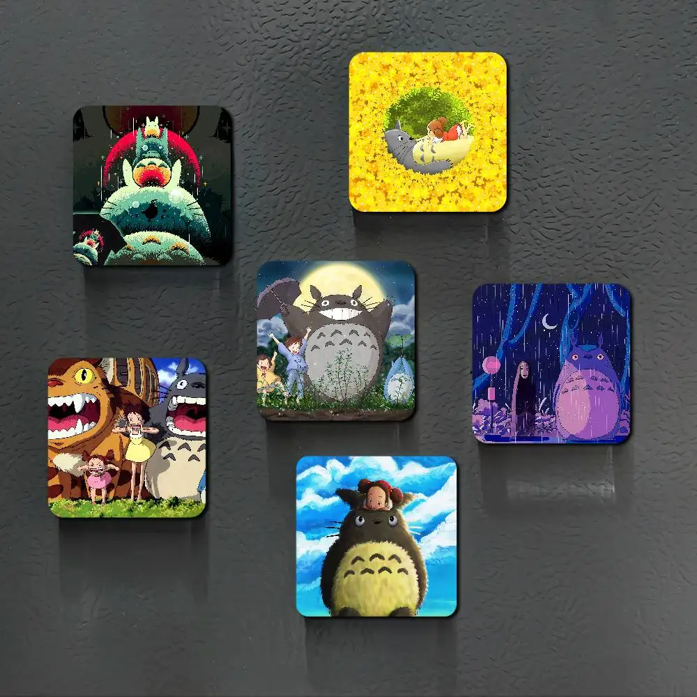 أنيمي M-My Neighbor Totoro صورة شخصية مغناطيس الثلاجة جولة المغناطيسي الثلاجة الديكور الهدايا التذكارية المفضلة