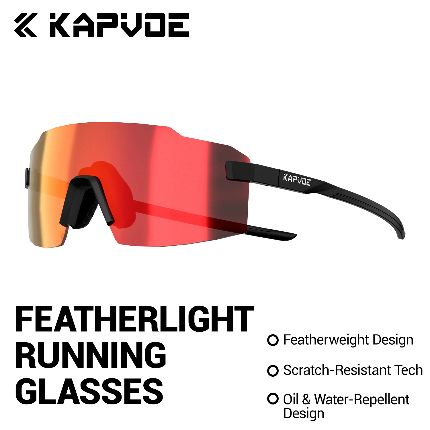 Kapvoe New Photochromic Outdoor Cycling Sunglasses Men Women Glasses Bicycle Sports Running Glasses Outdoor Road UV400 Goggles