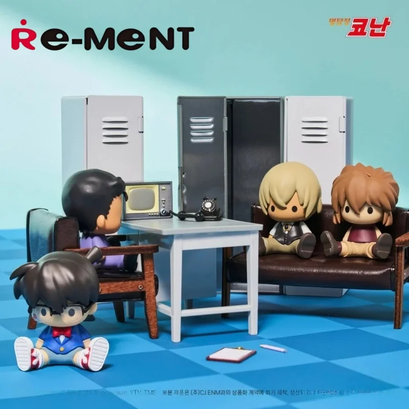 Détective Conan Kudo Shinichi voleur fantôme Re-Ment Petadoll série Anime Collection boîte aveugle Figure modèle jouet cadeau