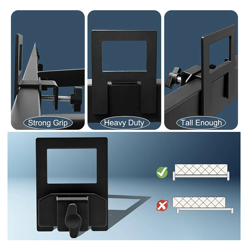 B97A-マットレススライドストッパー極厚マットレスホルダー金属ベッドフレーム用ノンスリップマットレスグリッパーマットレスストッパー12個