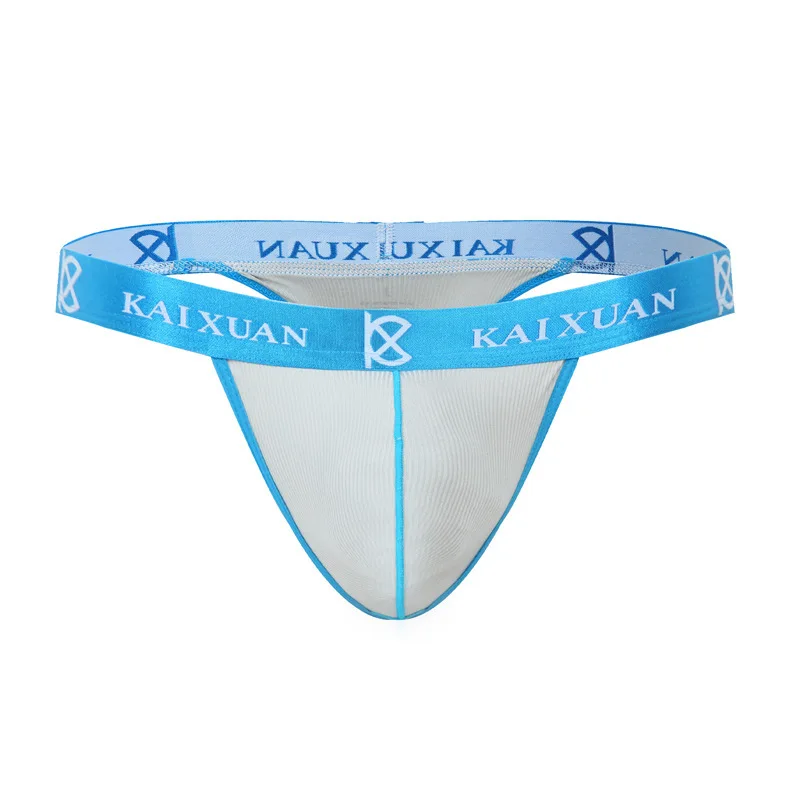 Men's T Back Thongs Gays Sexy Low Waist U Convex Pouch Underpant Lightweight Soft Cmfortable Homme Erotic Open Buttocks G-String