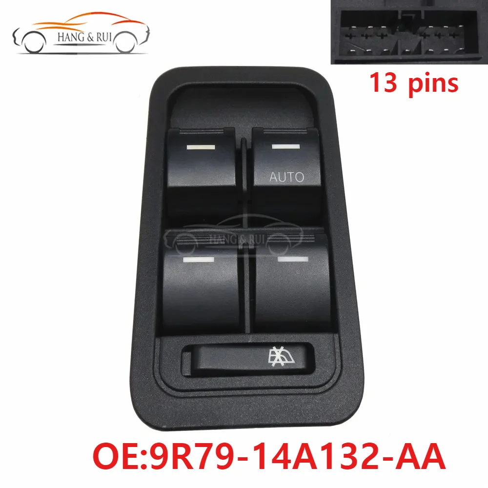 9R7914A132AA 9R79-14A132-AA For Ford Territory 2004-2014 Electric RHD Master Car Power Window Switch Lifter Button 13 Pins