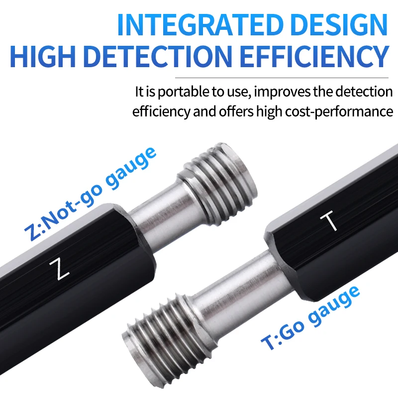 1PCS 6H M96-M120 Thread Plug Gauge Steel Gage Metric Fine Tooth High Quality wholesale X6.0/4.0/3.0/2.0/1.5/1.0