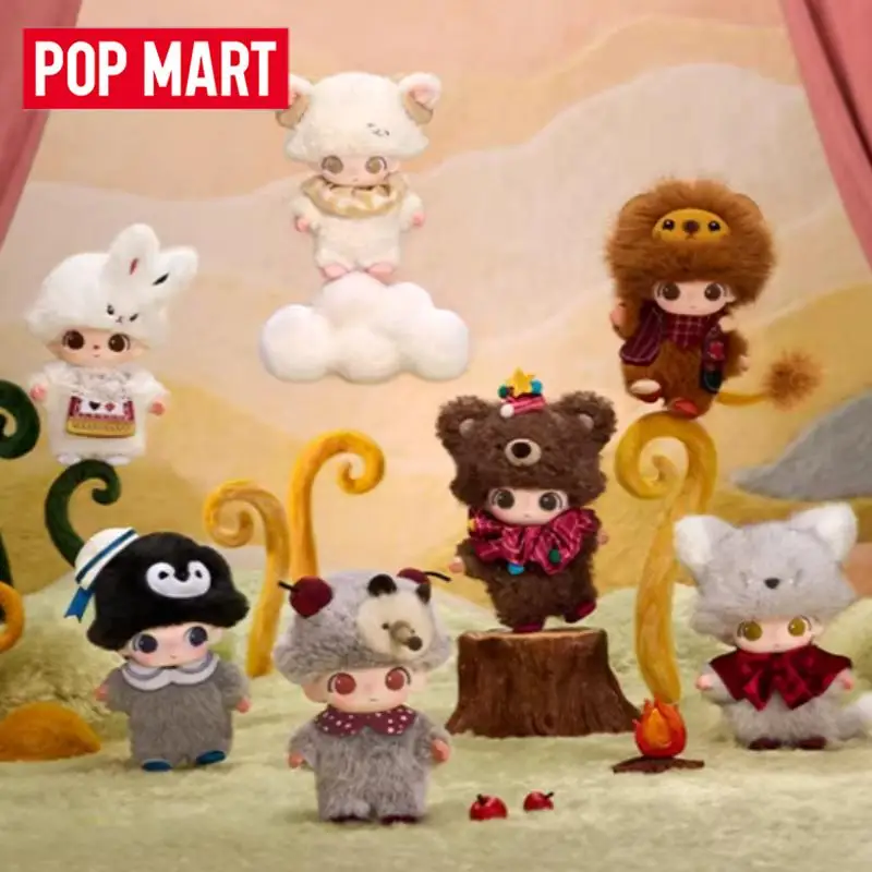 

POP MART DIMOO Серия «Театральный клуб: Секрет» — Виниловый плюшевый брелок-подвеска, оригинальная таинственная коробка, игрушка-сюрприз, украшение для сумки, фигурка