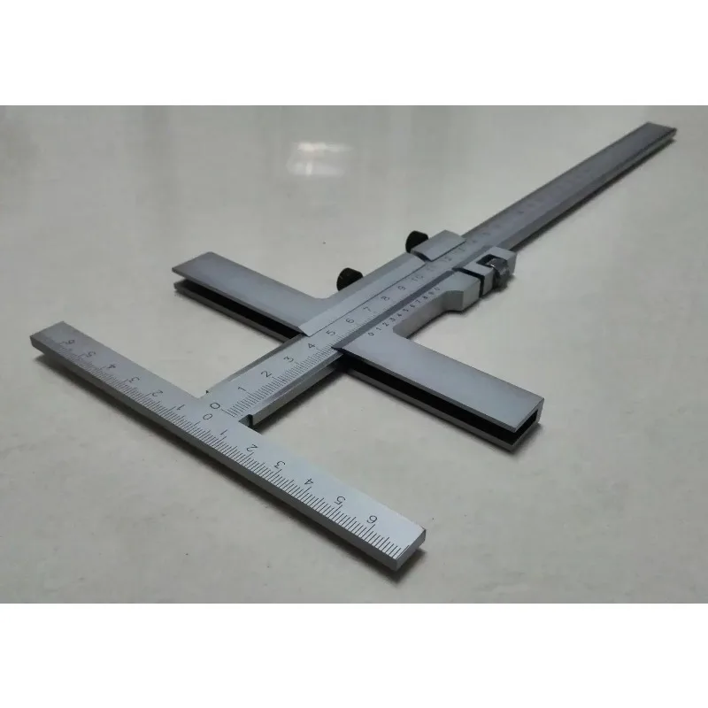 Parallel scribing measuring tool with fine-tuning T-cursor