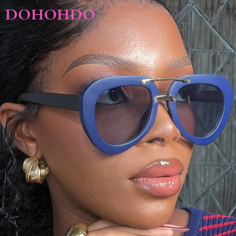 

Trendy Oversized Frame Pilot Women Sunglasses Retro Brand Designer Punk Men Sunglass Outdoor Driving Eyewear Ladies Lentes UV400