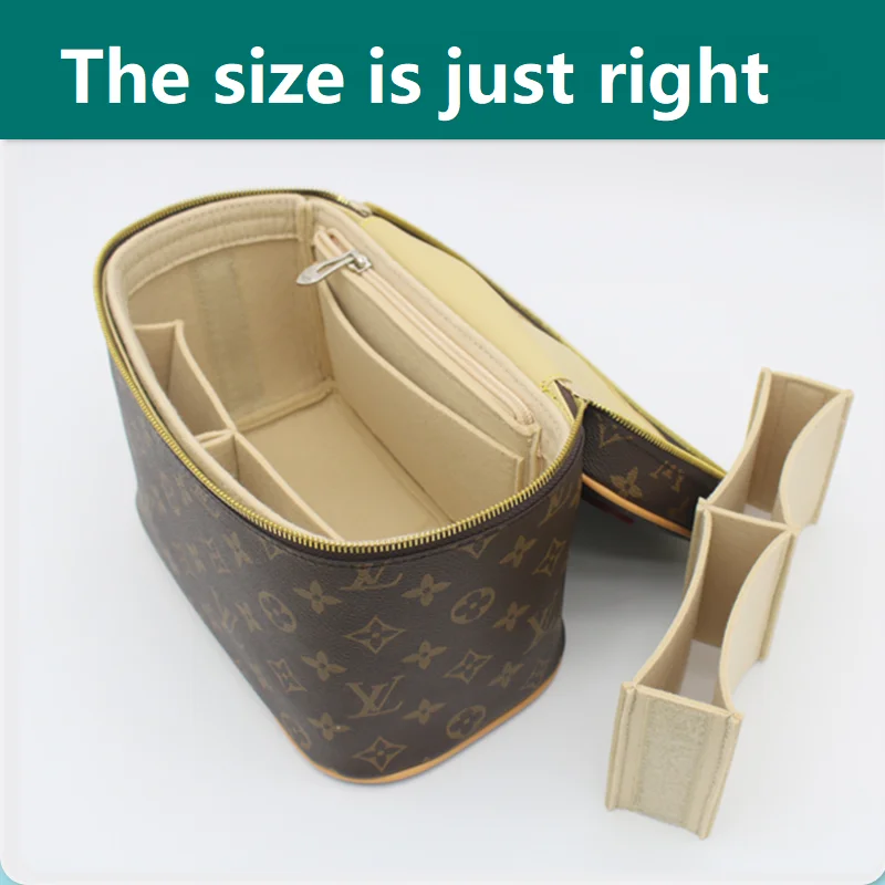 【Soft andLight】Bag Organizer Insert For L V Nice Mini Nano BB Organiser Divider Shaper Protector Compartment Inner Lining