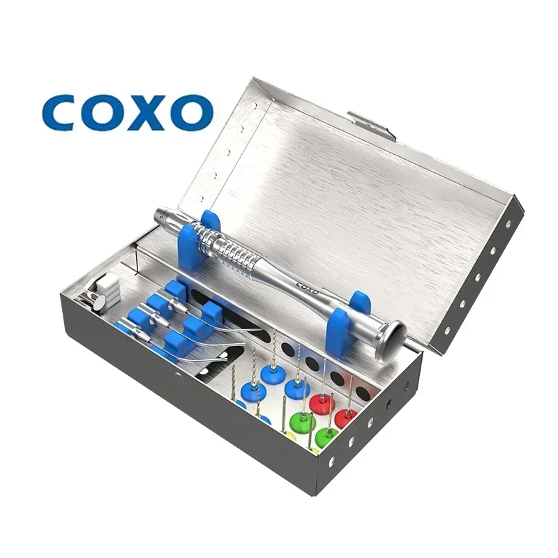 

COXO C-FR1 эндододонтическая система извлечения сломанных инструментов с специализированными инструментами, инновационный механизм блокировки для застревания файлов
