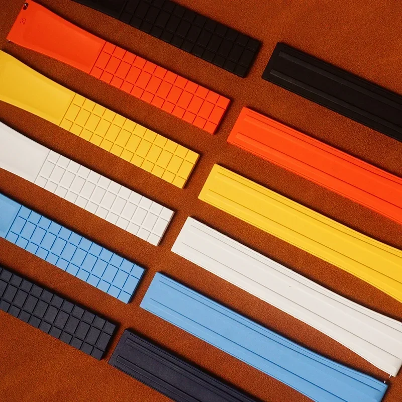 CTS فلوروروبر حزام ساعة اليد 20 مللي متر الإفراج السريع فراشة مشبك FKM قطع إلى حجم أشرطة ساعات اليد ل Seiko Aquanaut Oemga Seamaster