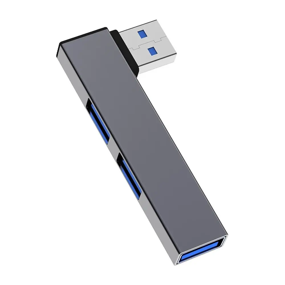 Universal 3 IN 1 USB-C HUB High Speed Elbow OTG Adapter Laptop PC Aluminium Alloy USB 3.0 Docking Station Computer Accessories