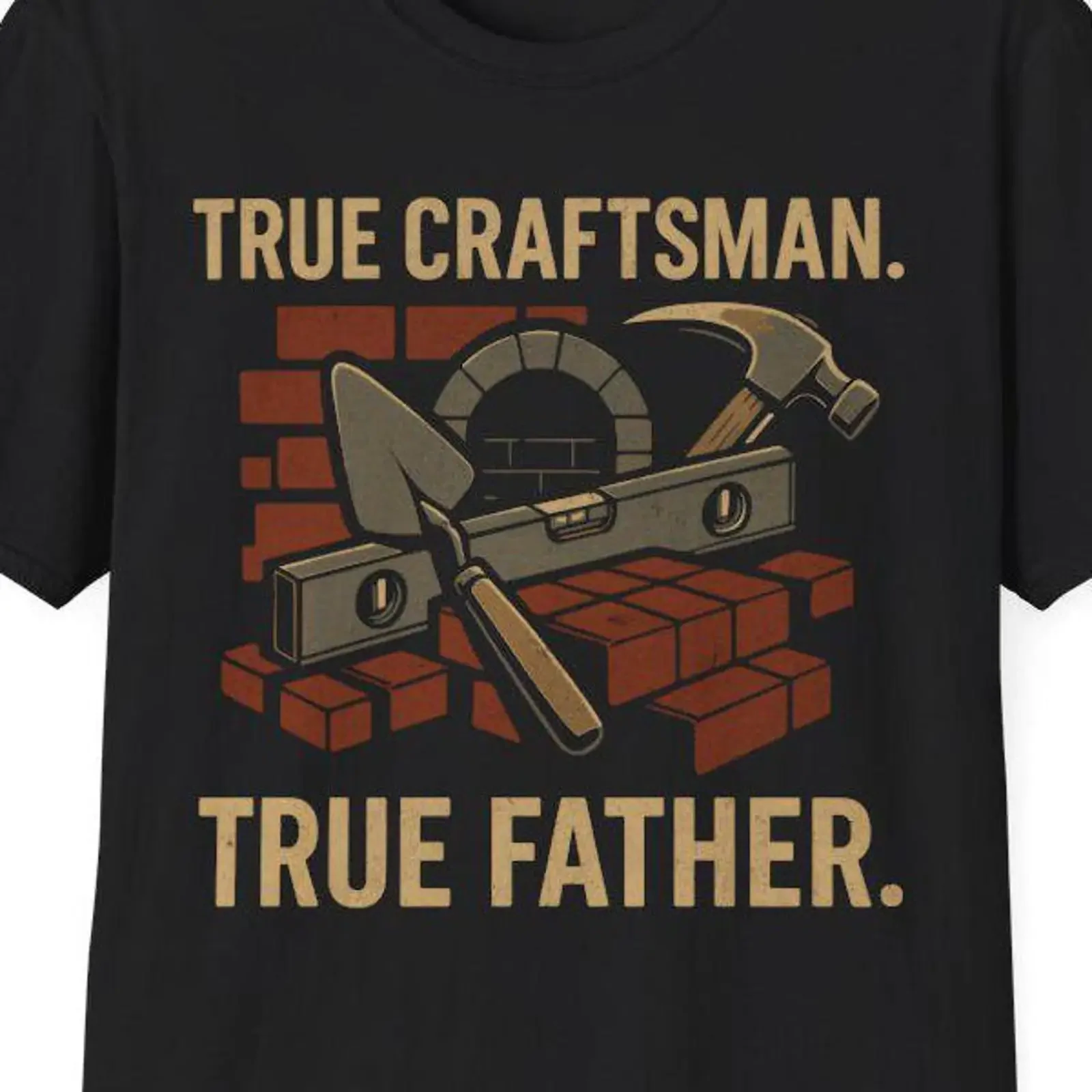Bricklayer Dad T Shirt True Craftsman Father amp 39 s Day  vintage Washed homme Top For Everyday Wear Stylish streetwear